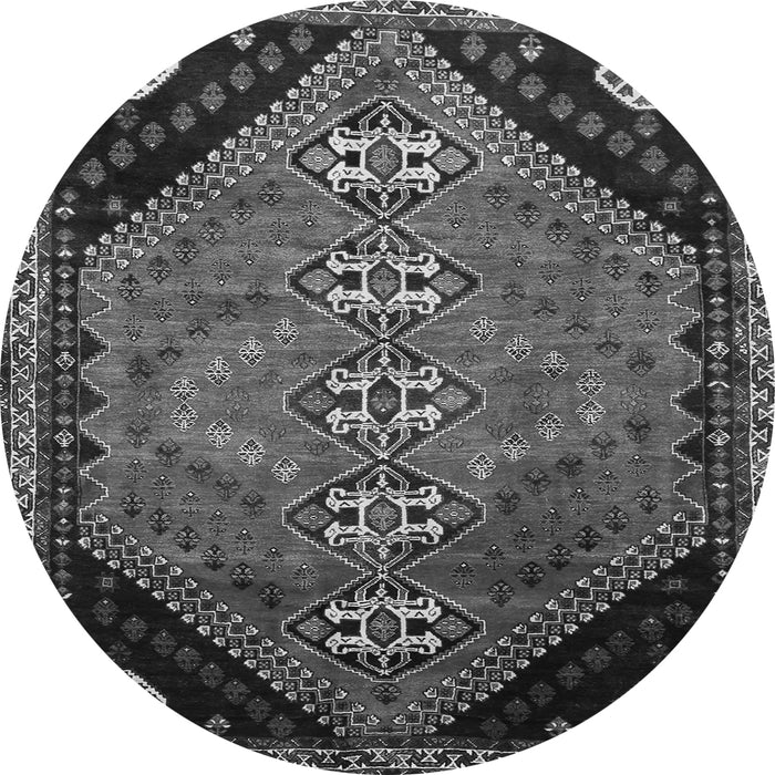 Square Persian Gray Traditional Rug, tr833gry