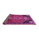 Sideview of Persian Purple Traditional Rug, tr833pur