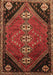 Machine Washable Persian Brown Traditional Rug, wshtr833brn