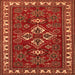 Serging Thickness of Persian Orange Traditional Rug, tr834org