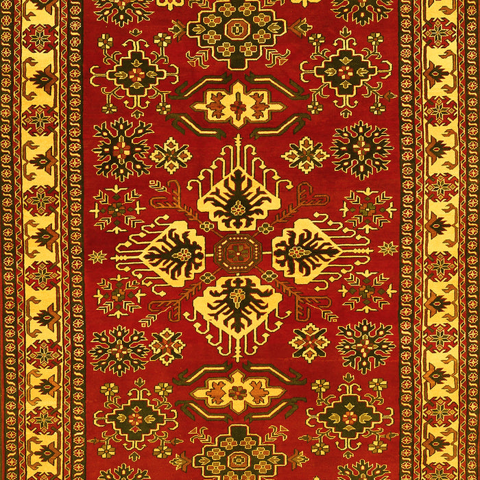 Machine Washable Persian Yellow Traditional Rug, wshtr834yw