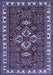 Machine Washable Persian Blue Traditional Rug, wshtr834blu