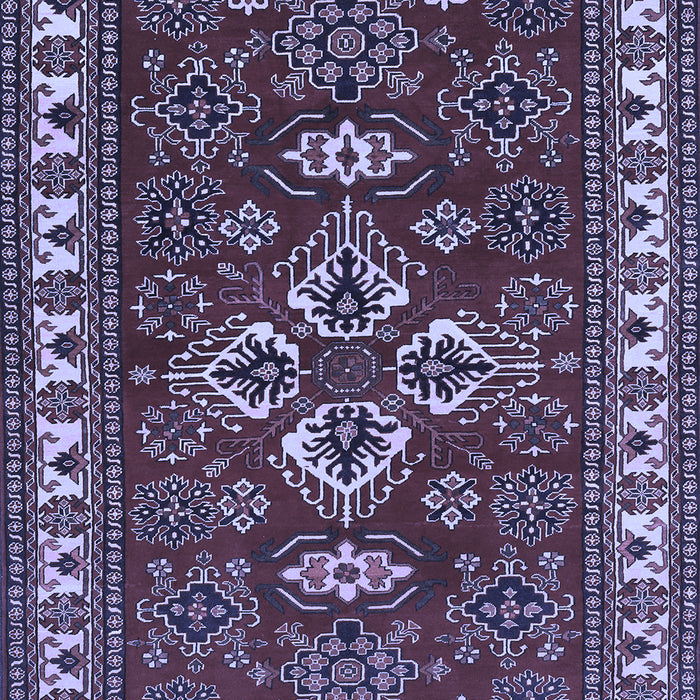 Machine Washable Persian Blue Traditional Rug, wshtr834blu