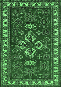 Persian Emerald Green Traditional Rug, tr834emgrn