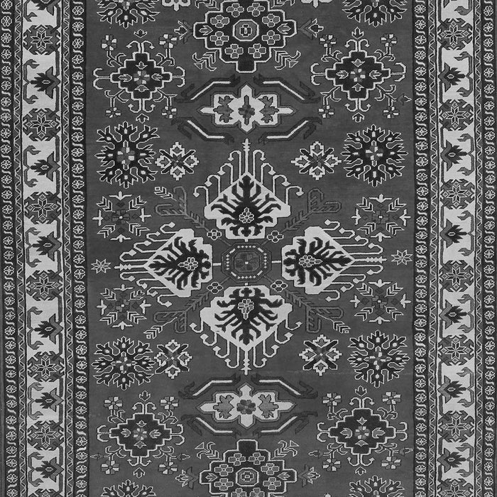 Serging Thickness of Machine Washable Persian Gray Traditional Rug, wshtr834gry