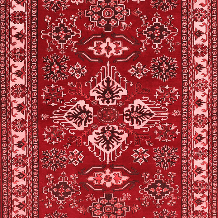 Machine Washable Persian Red Traditional Rug, wshtr834red