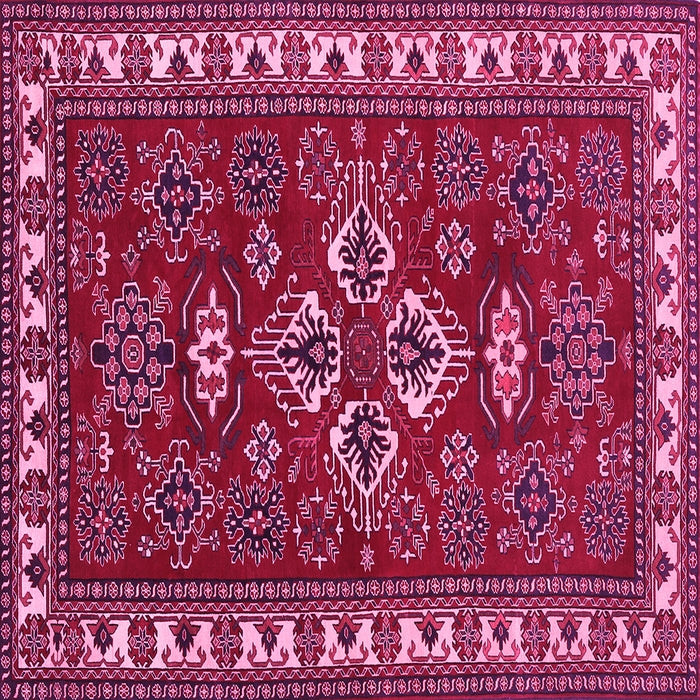 Square Persian Pink Traditional Rug, tr834pnk