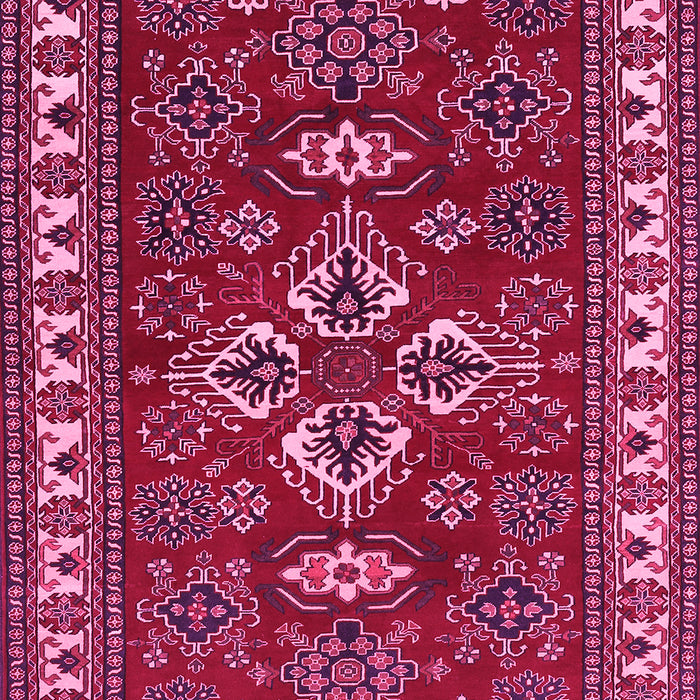 Machine Washable Persian Pink Traditional Rug, wshtr834pnk