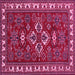 Square Machine Washable Persian Pink Traditional Rug, wshtr834pnk