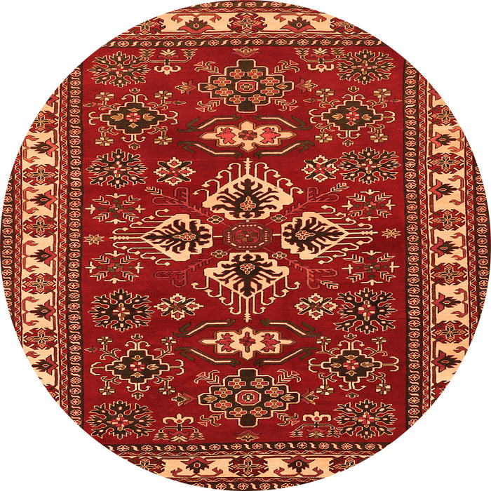 Machine Washable Persian Orange Traditional Area Rugs, wshtr834org