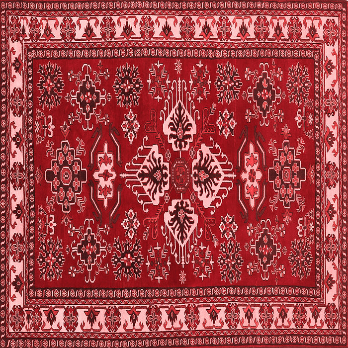 Machine Washable Persian Red Traditional Rug, wshtr834red