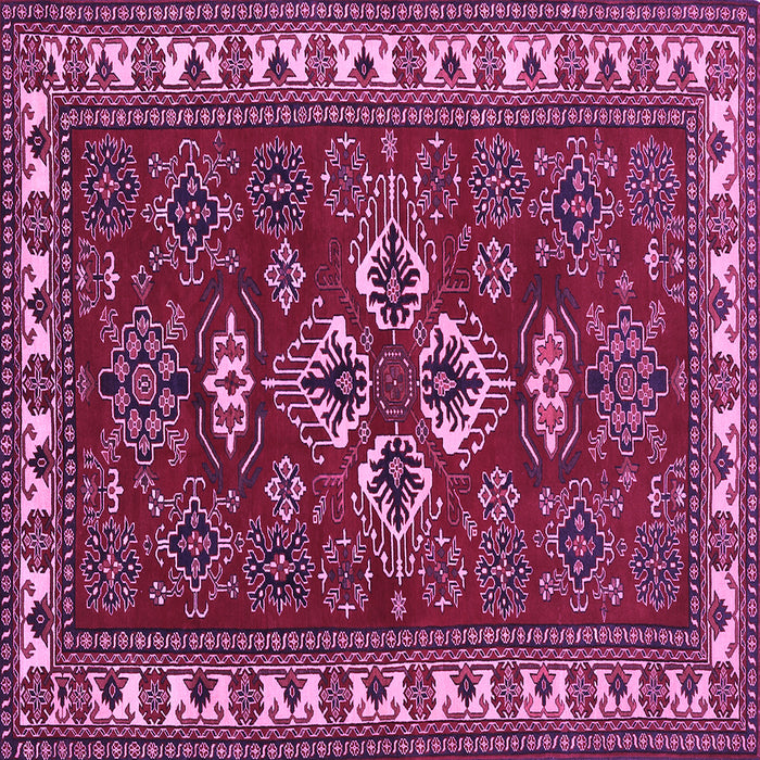 Square Persian Purple Traditional Rug, tr834pur