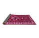 Sideview of Persian Pink Traditional Rug, tr834pnk