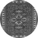 Square Persian Gray Traditional Rug, tr834gry