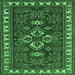 Square Machine Washable Persian Emerald Green Traditional Area Rugs, wshtr834emgrn