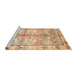Sideview of Machine Washable Traditional Bronze Brown Rug, wshtr835