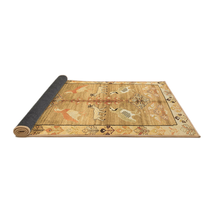 Sideview of Persian Brown Traditional Rug, tr835brn