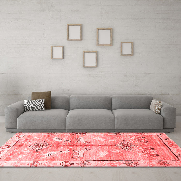 Traditional Red Washable Rugs