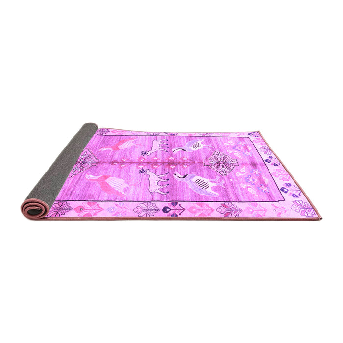 Sideview of Persian Purple Traditional Rug, tr835pur