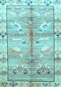 Persian Light Blue Traditional Rug, tr835lblu