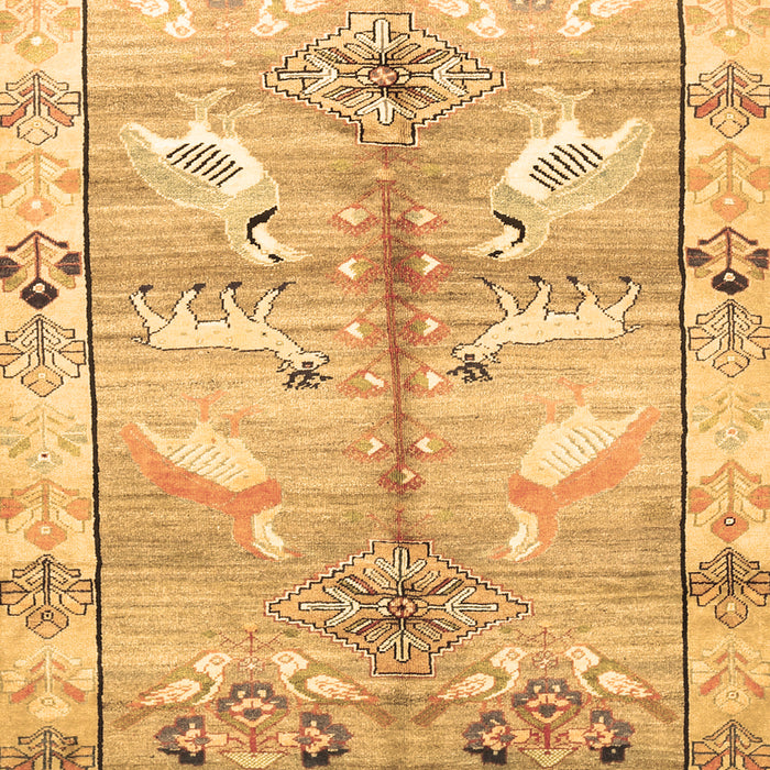 Machine Washable Persian Brown Traditional Rug, wshtr835brn