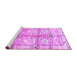 Sideview of Machine Washable Persian Purple Traditional Area Rugs, wshtr835pur