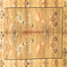 Square Persian Brown Traditional Rug, tr835brn
