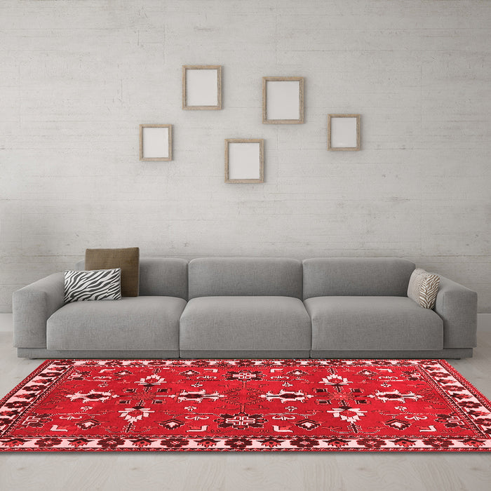 Traditional Red Washable Rugs