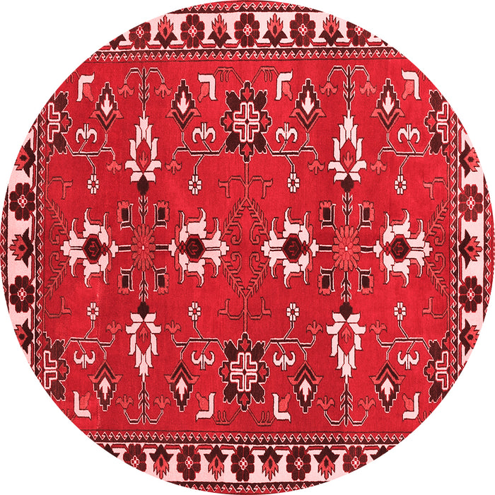 Machine Washable Persian Red Traditional Rug, wshtr836red