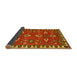 Sideview of Persian Yellow Traditional Rug, tr836yw