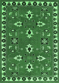 Persian Emerald Green Traditional Rug, tr836emgrn