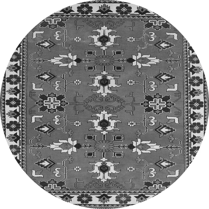 Square Persian Gray Traditional Rug, tr836gry
