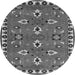 Square Persian Gray Traditional Rug, tr836gry