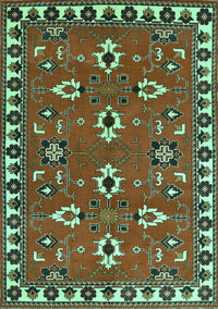 Persian Turquoise Traditional Rug, tr836turq