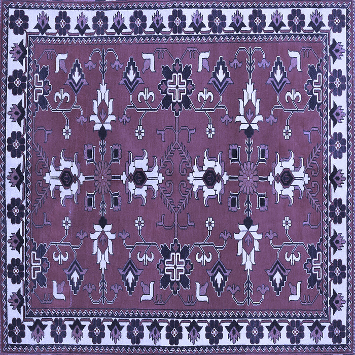 Square Persian Blue Traditional Rug, tr836blu