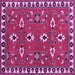 Square Persian Purple Traditional Rug, tr836pur