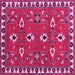 Square Persian Pink Traditional Rug, tr836pnk