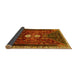 Sideview of Persian Yellow Traditional Rug, tr837yw