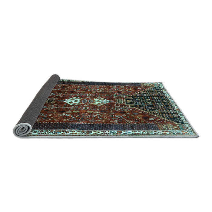Sideview of Persian Light Blue Traditional Rug, tr837lblu