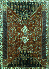 Persian Turquoise Traditional Rug, tr837turq