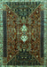 Persian Turquoise Traditional Rug, tr837turq