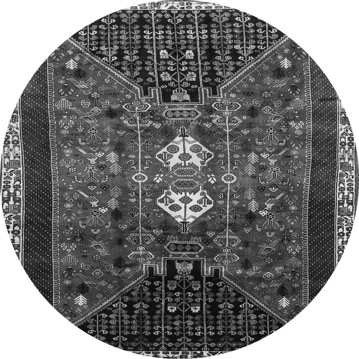 Machine Washable Persian Gray Traditional Rug, wshtr837gry