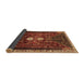 Sideview of Persian Brown Traditional Rug, tr837brn