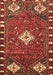 Machine Washable Persian Brown Traditional Rug, wshtr838brn