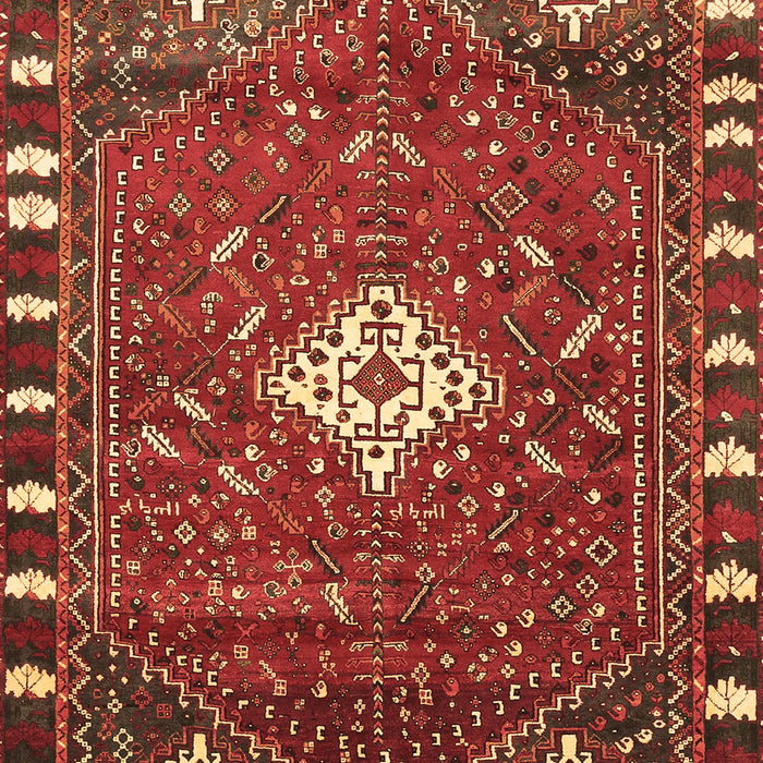 Machine Washable Persian Brown Traditional Rug, wshtr838brn
