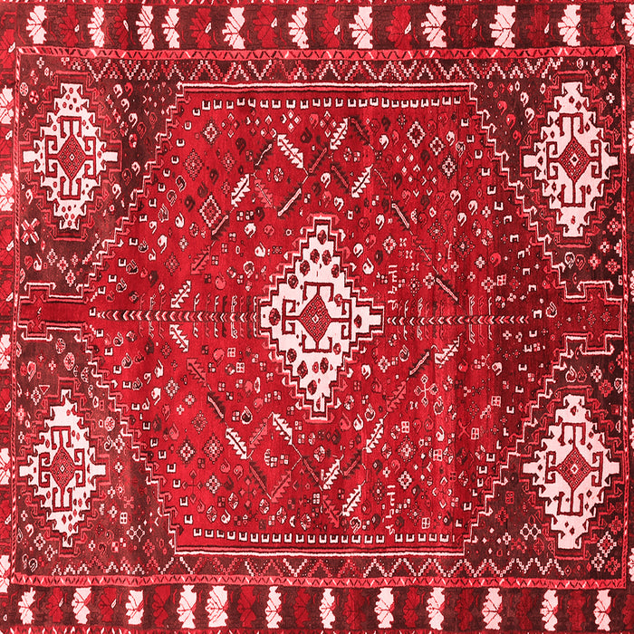 Machine Washable Persian Red Traditional Rug, wshtr838red