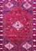 Machine Washable Persian Pink Traditional Rug, wshtr838pnk