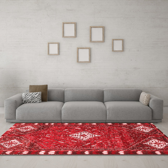Traditional Red Washable Rugs