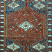 Square Persian Light Blue Traditional Rug, tr838lblu