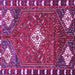 Square Persian Purple Traditional Rug, tr838pur